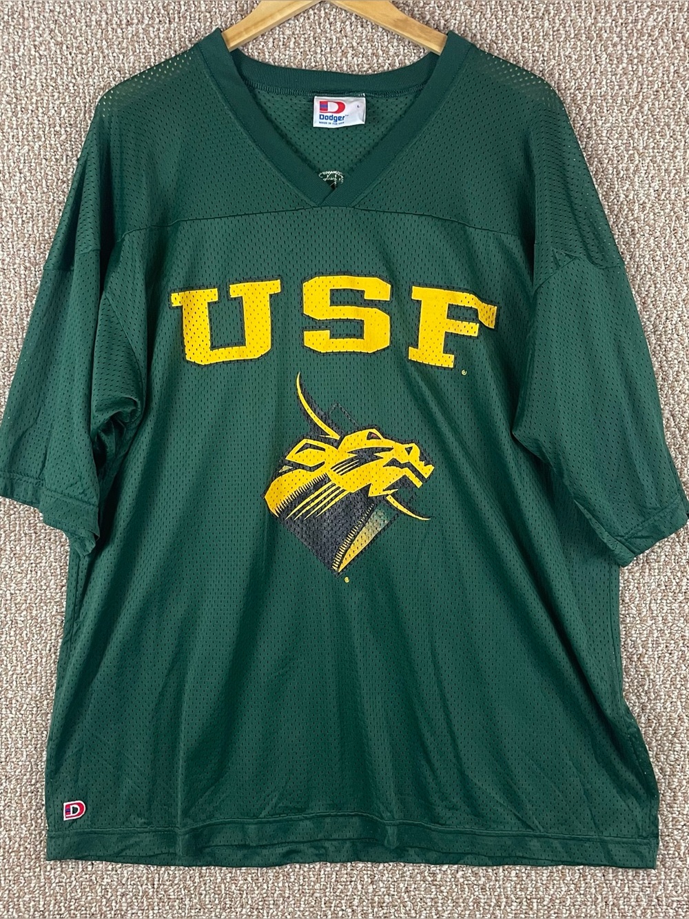 Vintage USF Jersey L South Florida Class Of 1994 90s USA Robo Bull USA E275